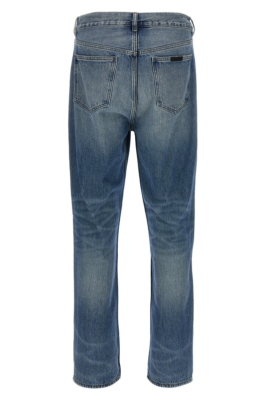 Jeans con applicazione logo