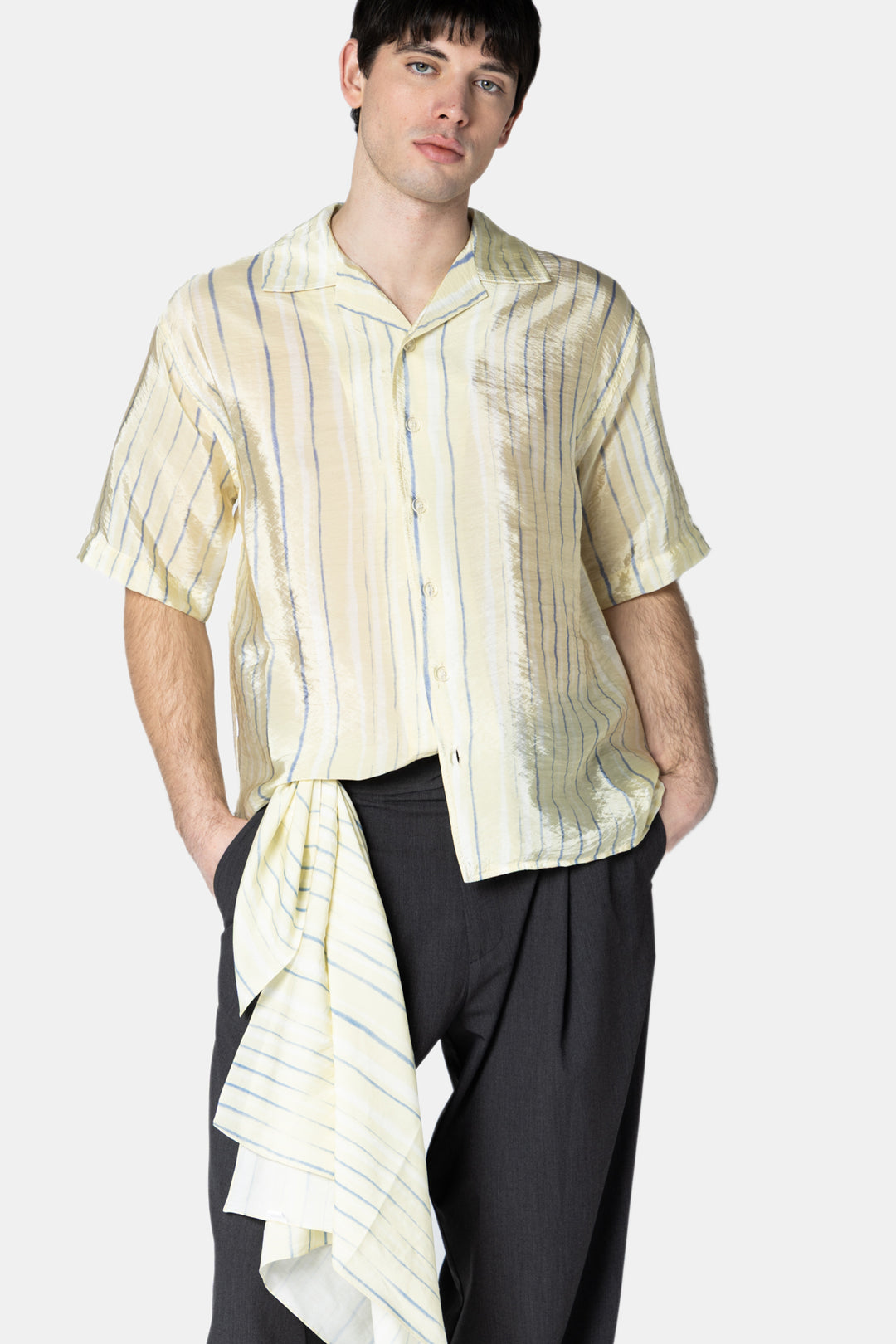 VINTAGE STRIPES BOWLING SHIRT