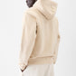 Jacquemus Felpa con Cappuccio Gros Grain Beige