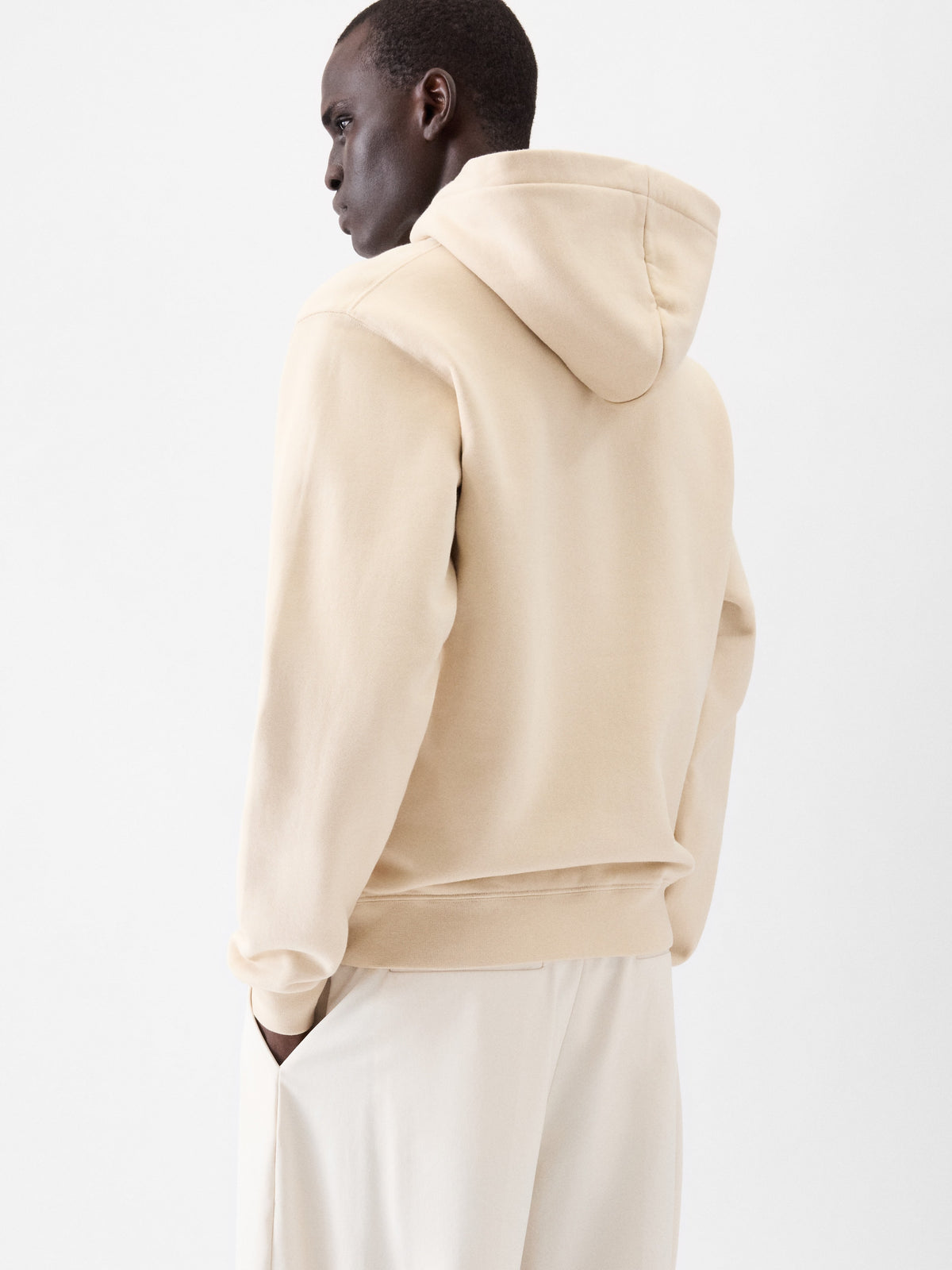 Jacquemus Felpa con Cappuccio Gros Grain Beige