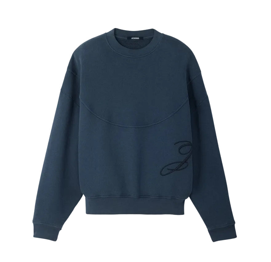 Jacquemus Felpa J Blu Navy Scuro