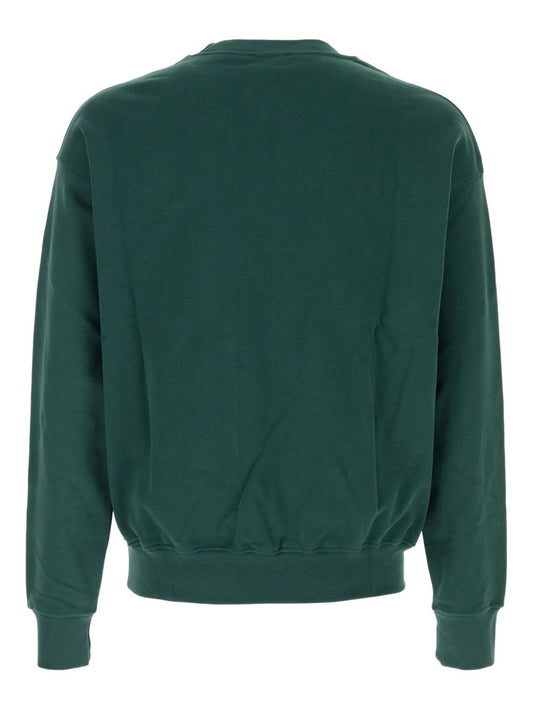 Felpa girocollo con ricamo cuore