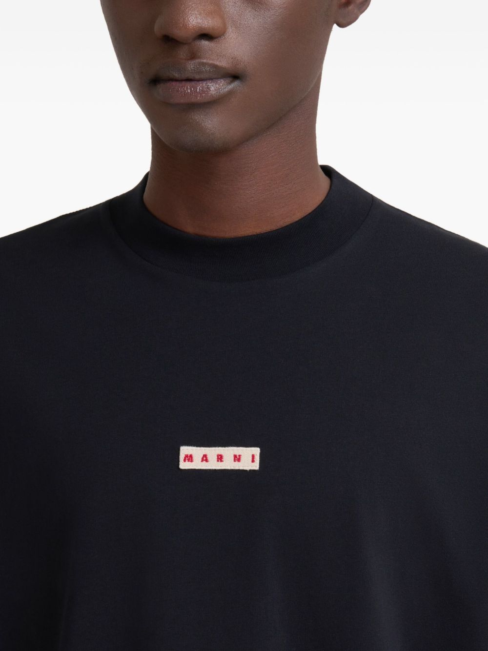 T-shirt in cotone con stampa logo