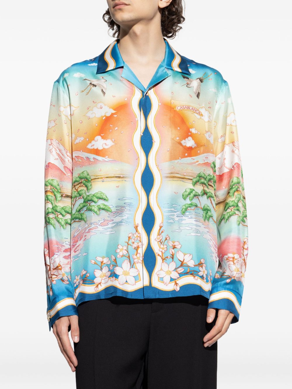 Camicia Tennis Club Long Sleeve Silk