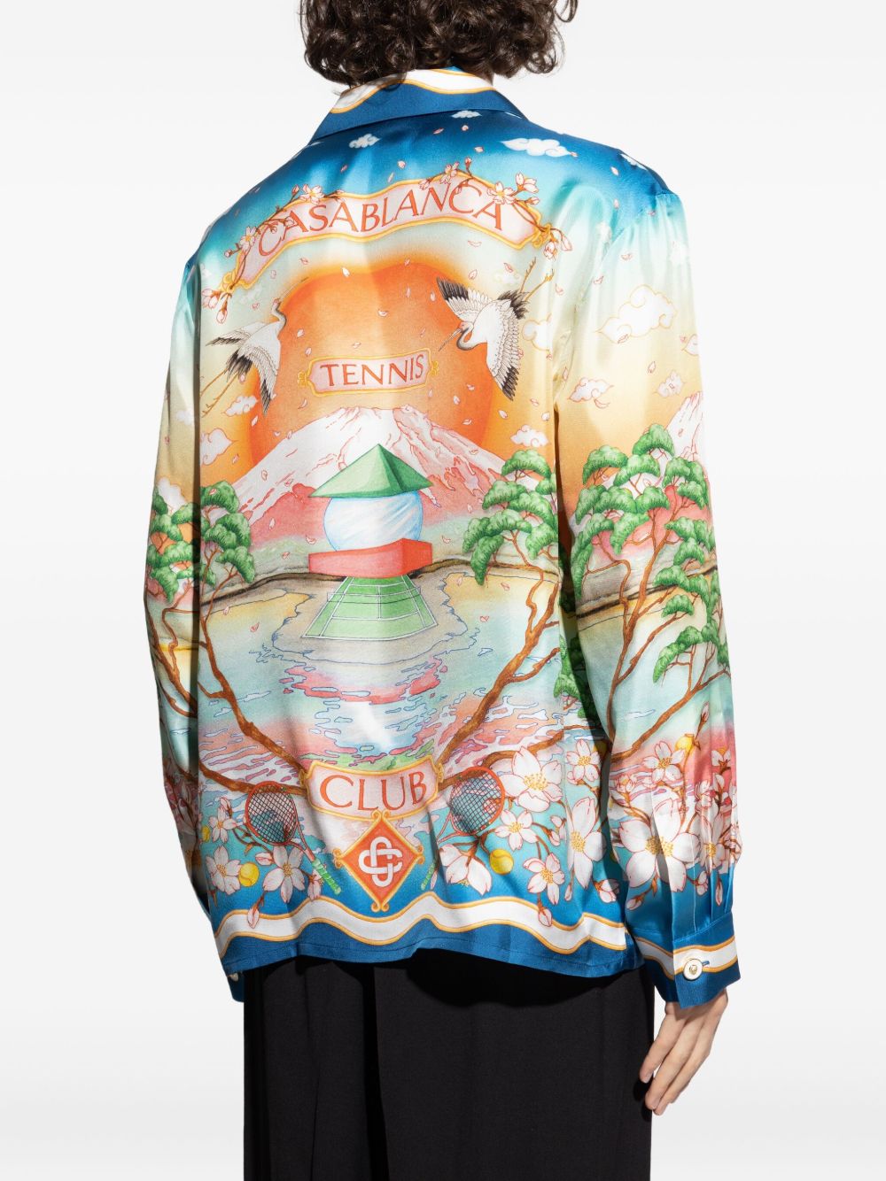 Camicia Tennis Club Long Sleeve Silk