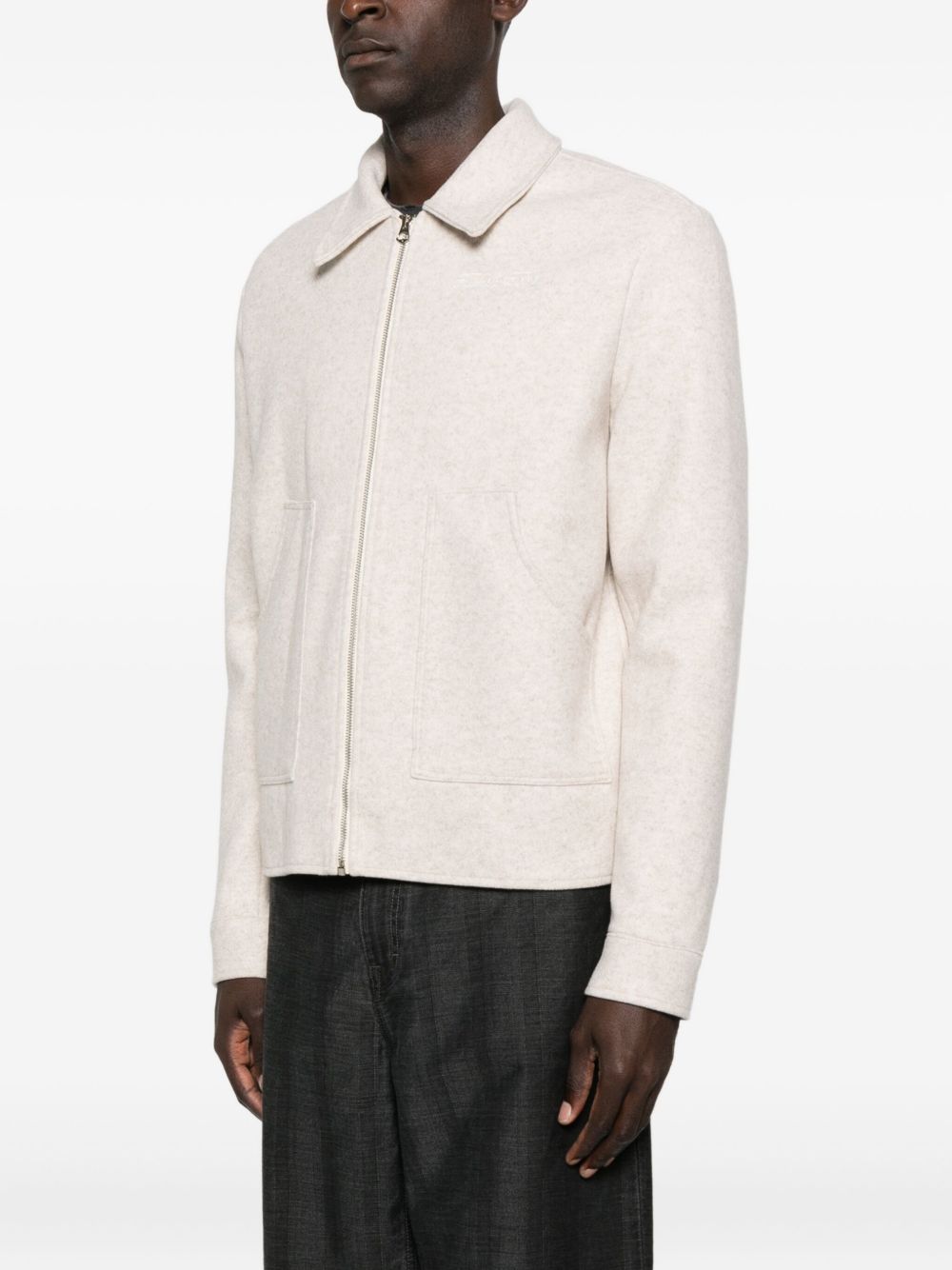 Giacca-camicia con colletto a punta