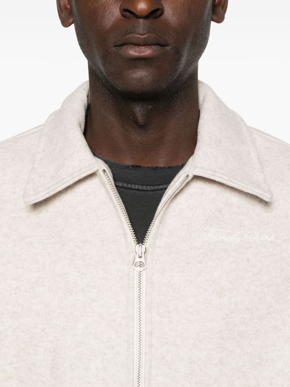 Giacca-camicia con colletto a punta