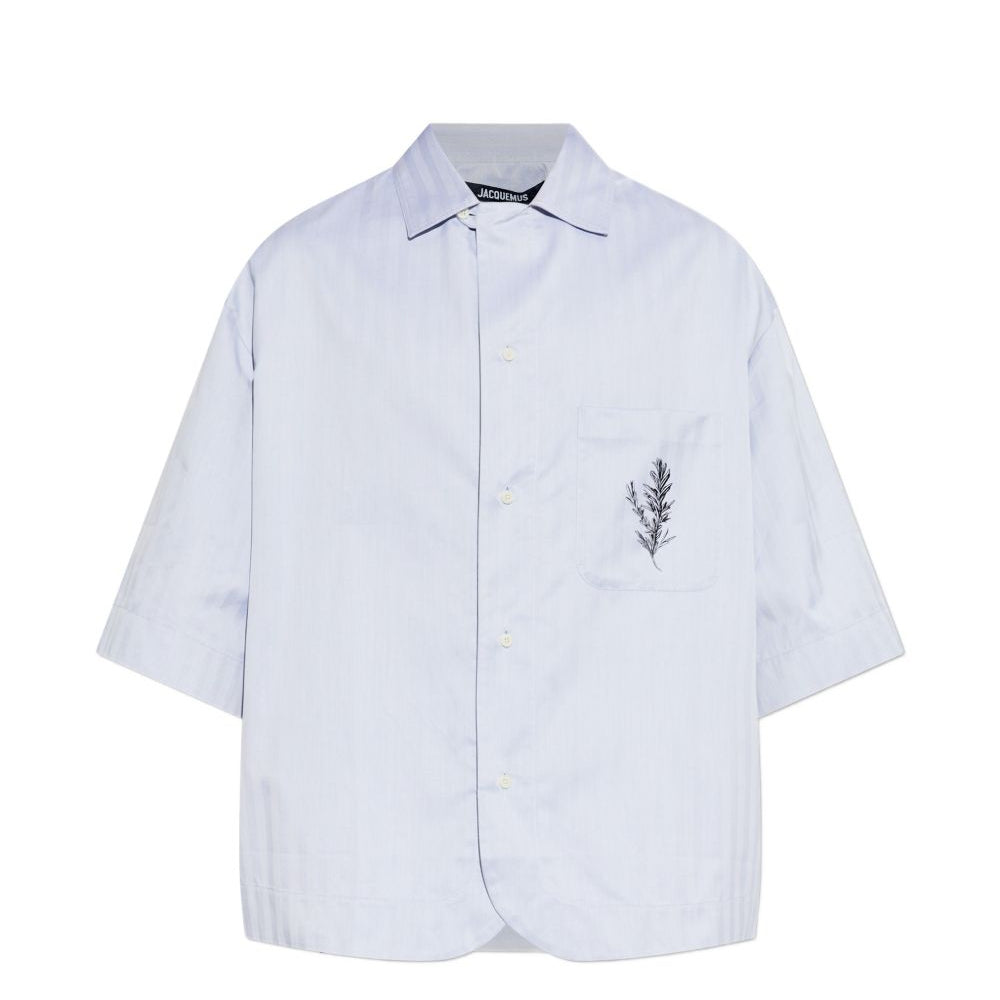 Camicia a righe Gardian con ricamo