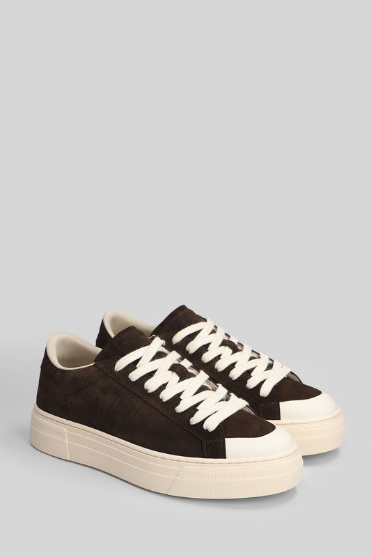 SNEAKERS IN CAMOSCIO MARRONE