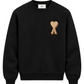 Ami Paris Felpa logo Ami de Coeur Nera Fronte