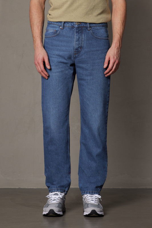 Classic Fit Jeans Used Blue Wash