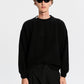 Maglione Brushed Wool Bonsai nero