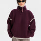 Maglione Half-Zip Bonsai color cacao