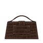 Jacquemus Le Grand Bambino Croco Marrone Scuro Scamosciata