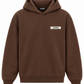 Jacquemus Felpa con Cappuccio Gros Grain Marrone Scuro