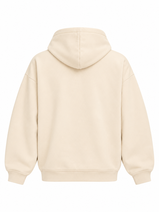 Jacquemus Felpa con Cappuccio Gros Grain Beige