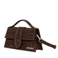 Jacquemus Le Grand Bambino Croco Marrone Scuro Scamosciata