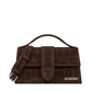 Jacquemus Le Grand Bambino Croco Marrone Scuro Scamosciata