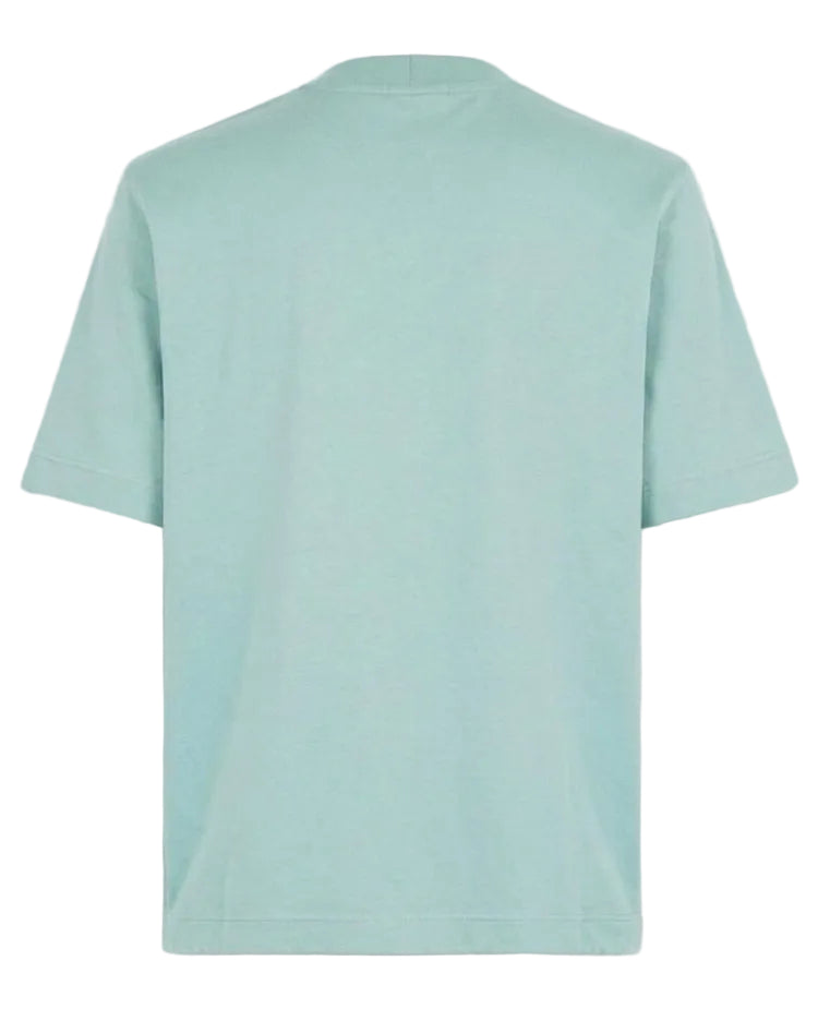 T-SHIRT R AZZURRO/ARANCIO