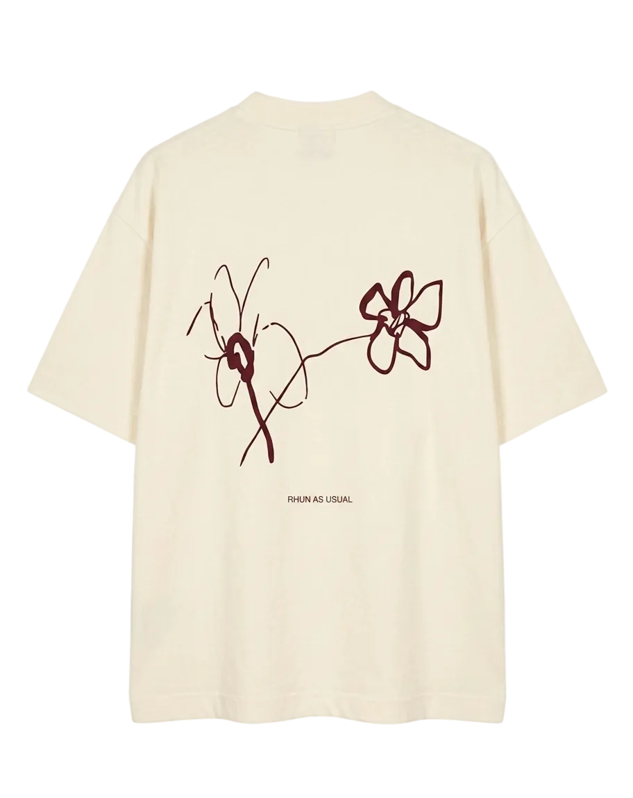 T-SHIRT FLOWER BEIGE