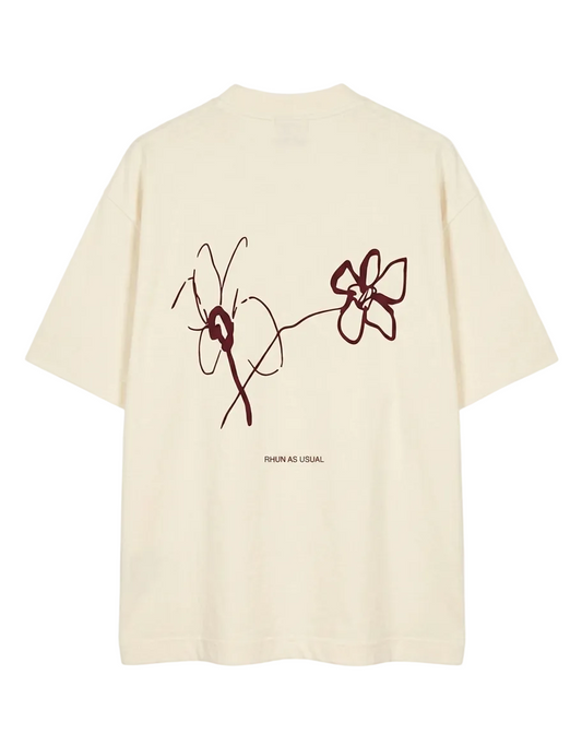 T-SHIRT FLOWER BEIGE
