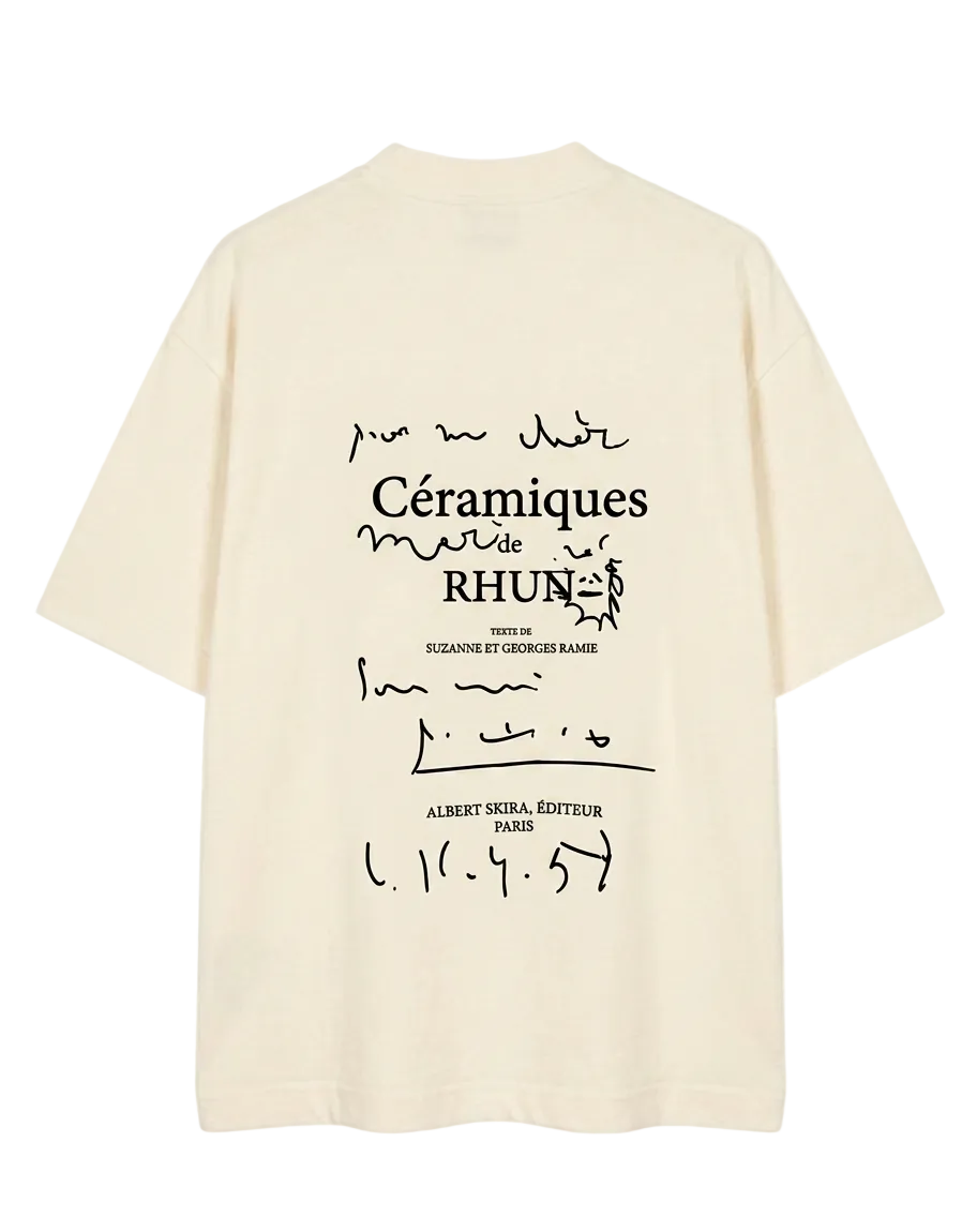 T-SHIRT CERAMIQUES DE RHUN BEIGE