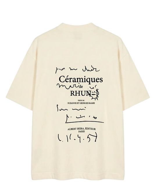 T-SHIRT CERAMIQUES DE RHUN BEIGE