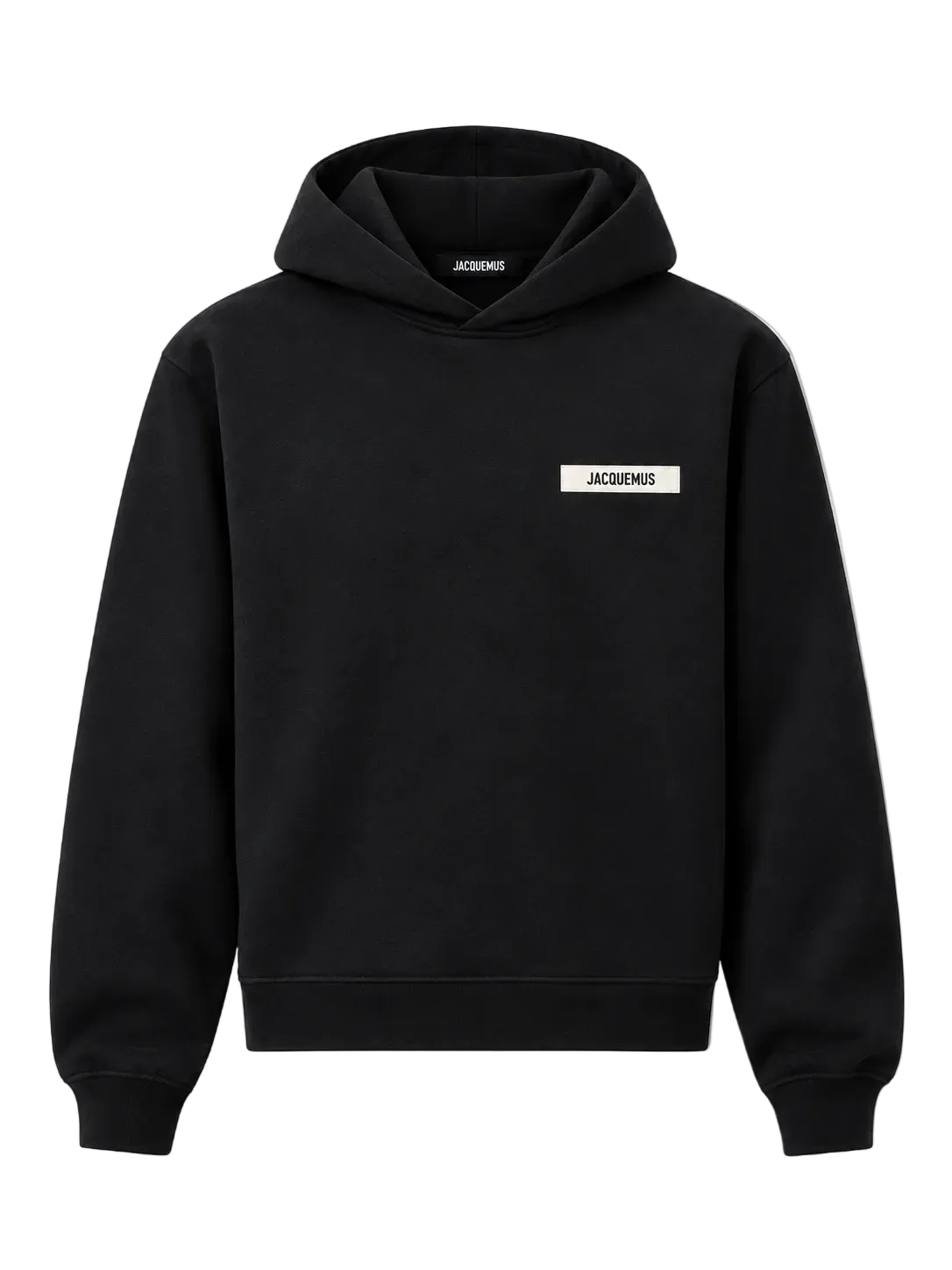 Jacquemus Felpa Gros Grain con cappuccio Nero
