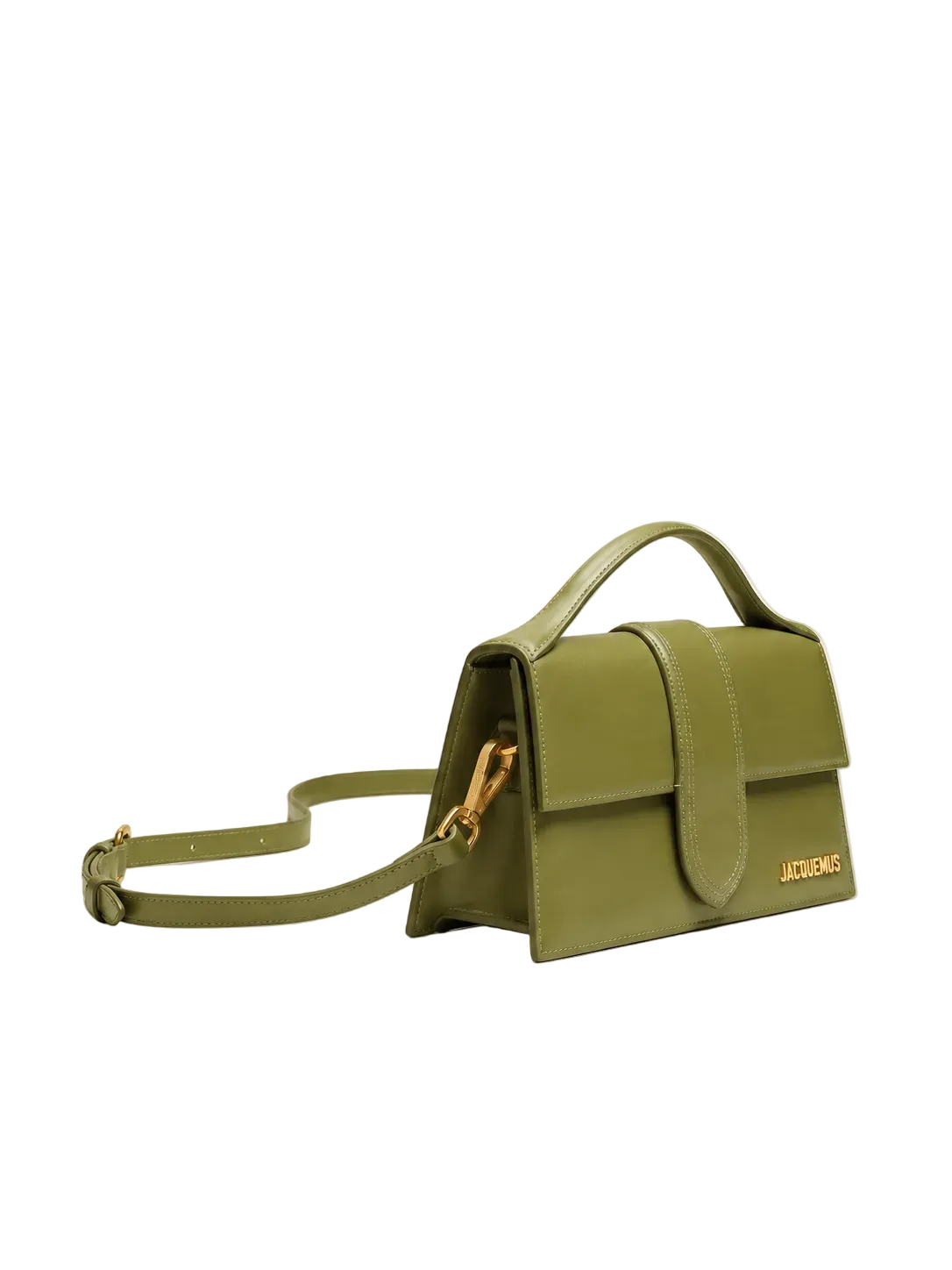 Jacquemus Le Grand Bambino Verde Vista laterale
