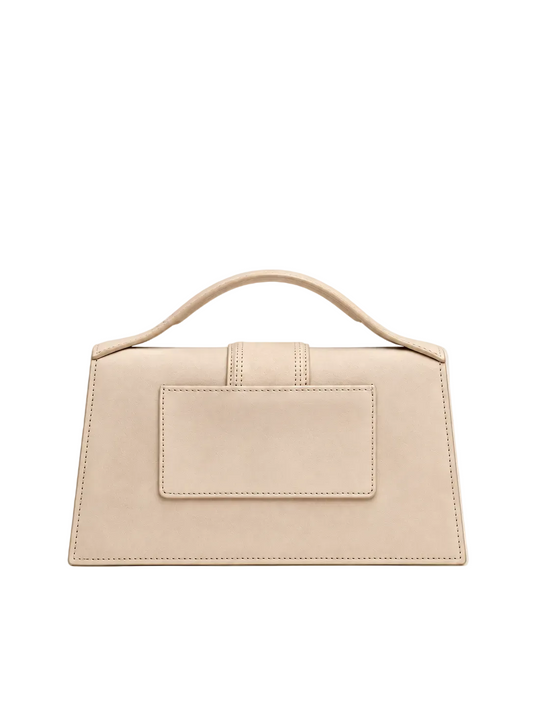 Jacquemus Le Grand Bambino camoscio beige retro