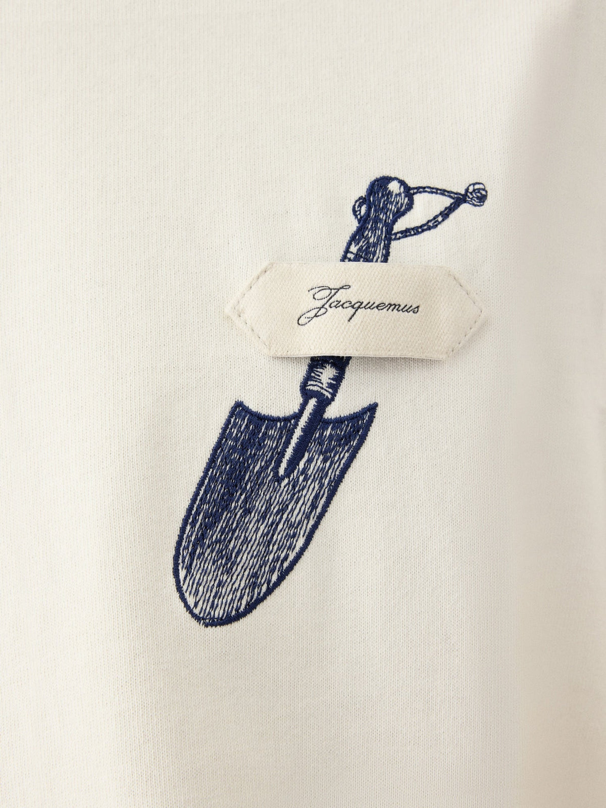 Jacquemus T-shirt Pelle Spade Off White