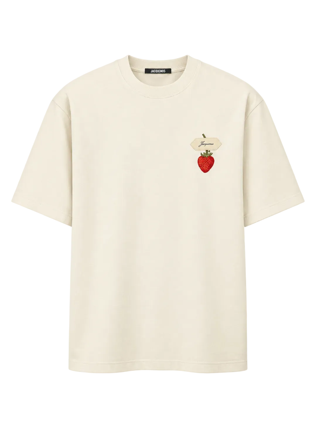 Jacquemus T-shirt con Fragola Beige
