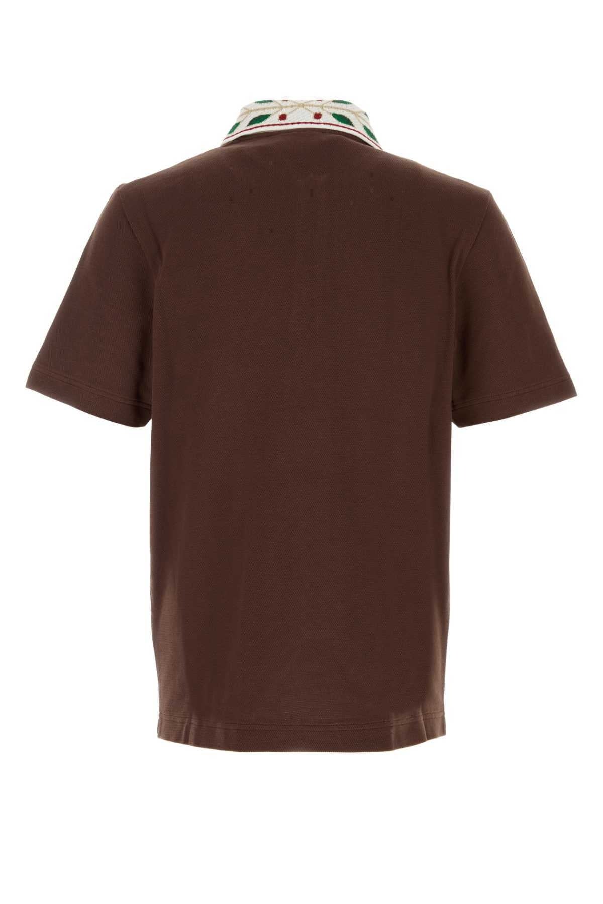 Textured Pique Brown - retro