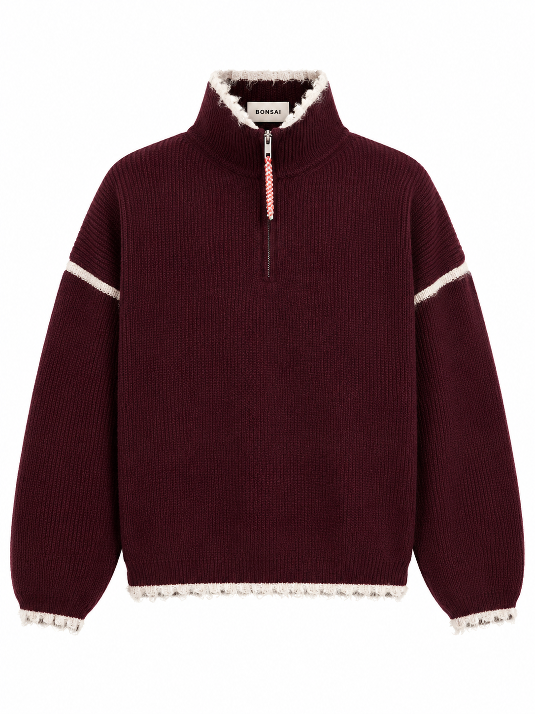 Bonsai Maglione Half-Zip Cacao