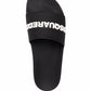 Sandali slides con logo goffrato