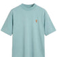 T-SHIRT R AZZURRO/ARANCIO