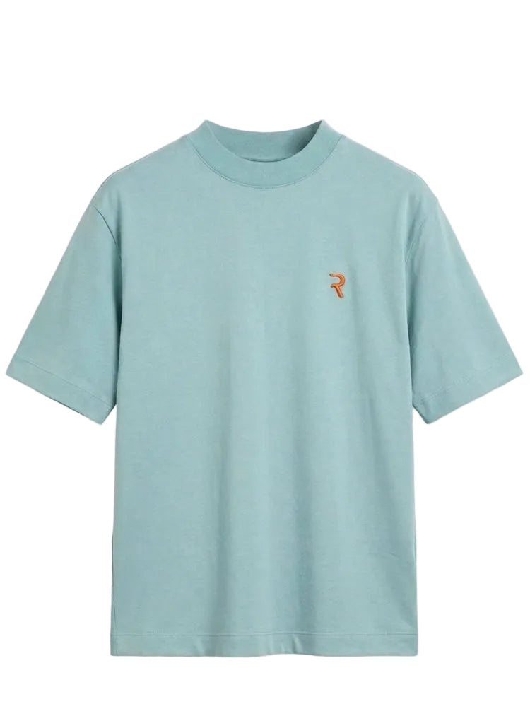 T-SHIRT R AZZURRO/ARANCIO