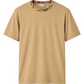 Burberry T-shirt girocollo Check marrone vista frontale