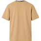 Burberry T-shirt girocollo Check marrone vista posteriore