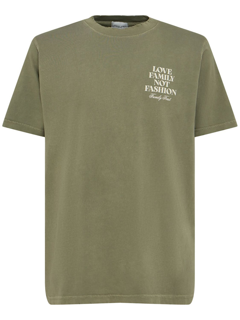 T-shirt in cotone vintage con logo