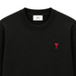 Ami Paris Felpa mini logo "Ami de coeur" Nero