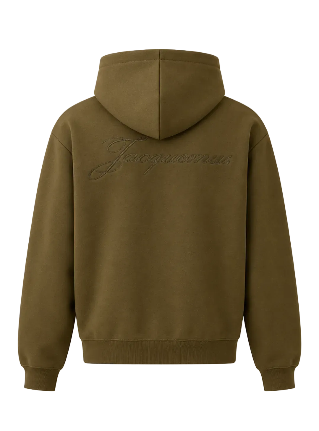felpa hoodie jacquemus J logo verde vista posteriore
