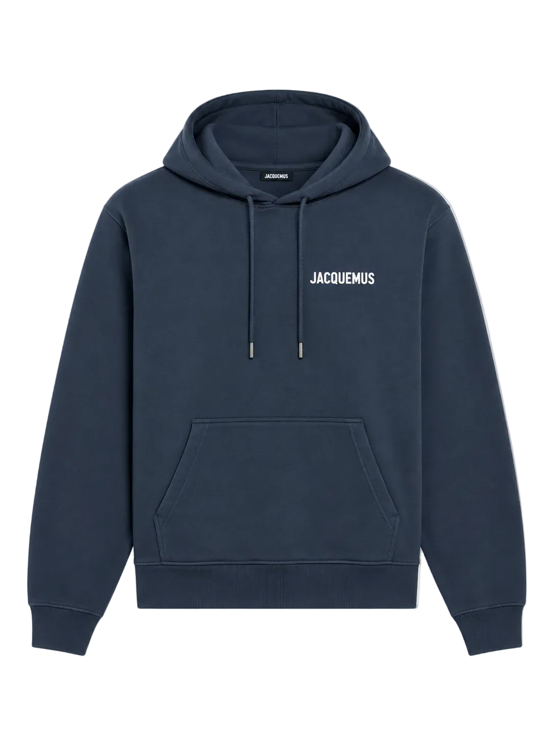 Jacquemus felpa con cappuccio logo Dark Navy vista frontale