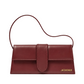 Jacquemus Le Bambino Lungo rosso con hardware oro vista frontale