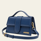 Jacquemus Le Grand Bambino blu vista laterale