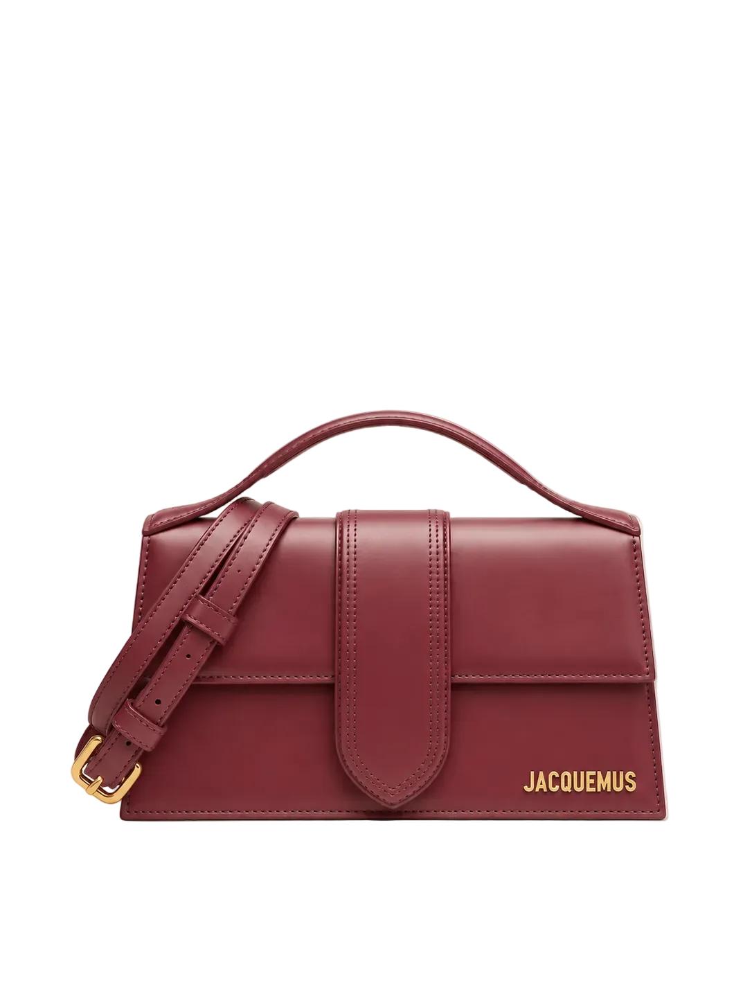 Jacquemus Le Grand Bambino bordeaux vista frontale