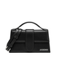 Jacquemus Le Grand Bambino nero con hardware argento vista frontale