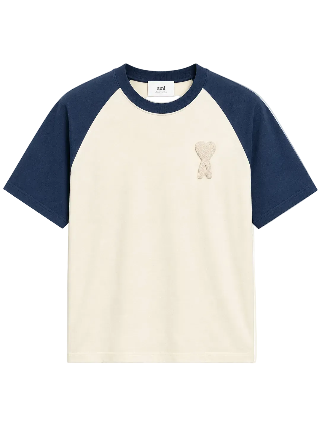 Ami Paris T-shirt logo "Ami de coeur" Beige