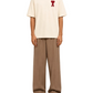 Ami Paris T-shirt logo "Ami de coeur" Beige