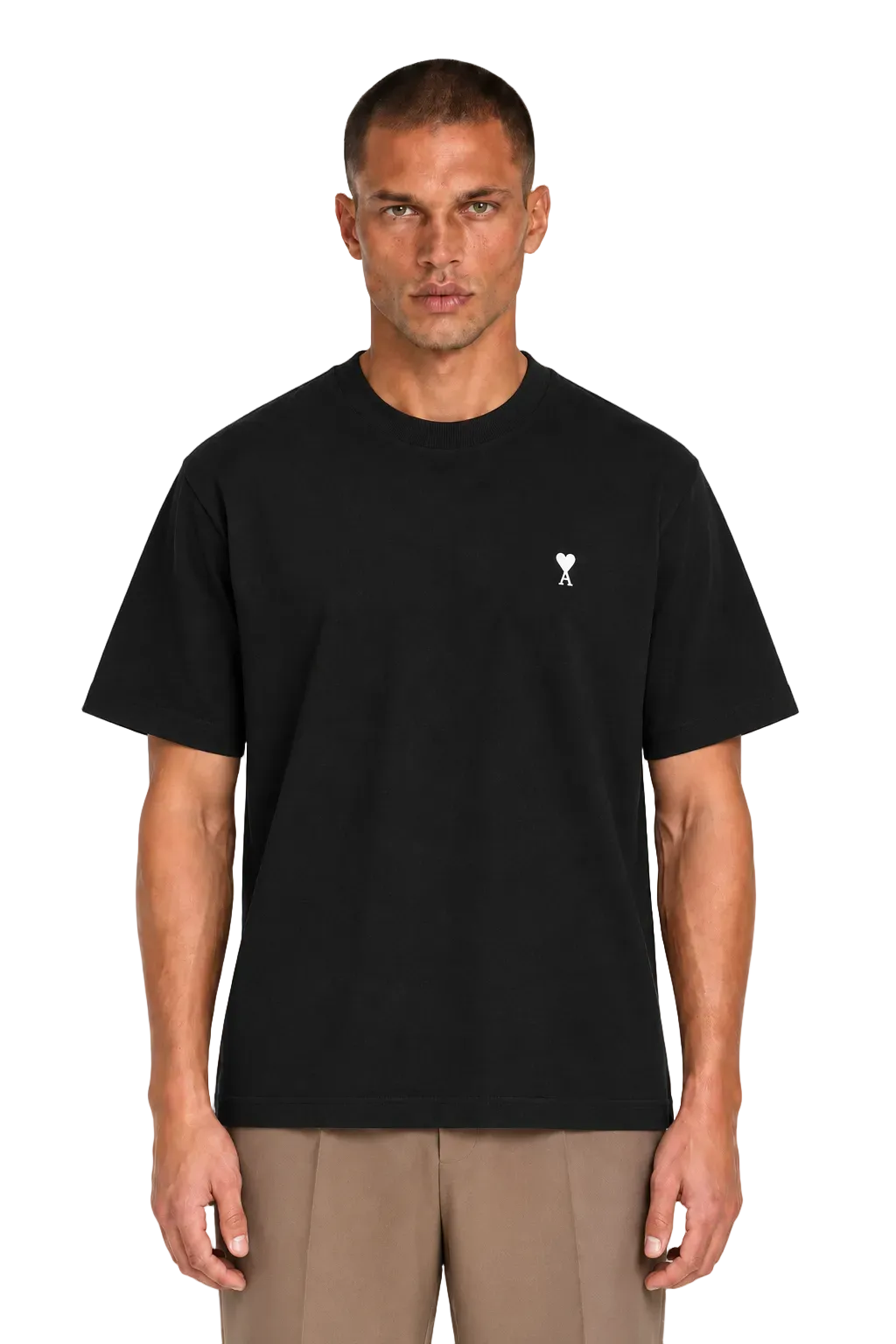 Ami Paris T-shirt logo "Ami de coeur" Nero